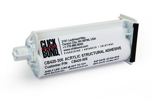 CB420-50E - CB420E 35ml Acrylic Adhesive Cartridge (REACH compliant version)